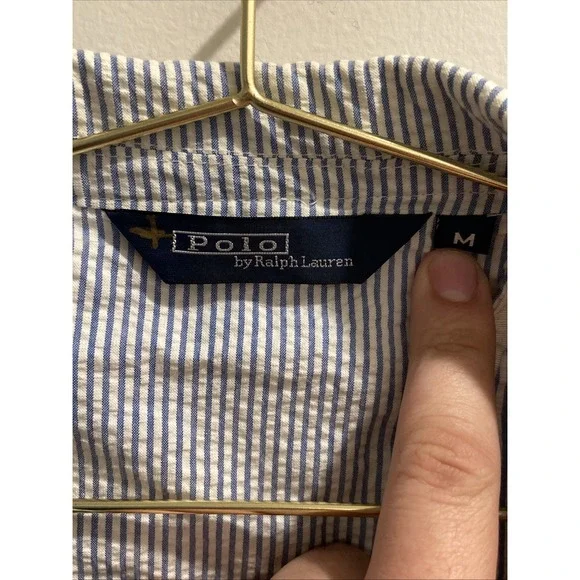 Polo Ralph Lauren Seersucker Blazer/Jacket, Size Med
